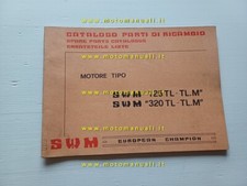 SWM motore 125 TL - 320 TL 1979 catalogo ricambi originale Engine Parts List
