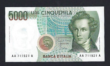 REPUBBLICA ITALIANA  5000 LIRE