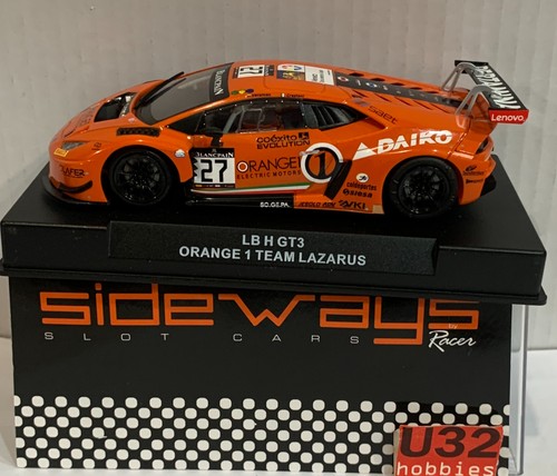 Slot car racer sideways - slot,