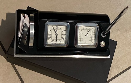 Fermacarte orologio termometro - fermacarte,