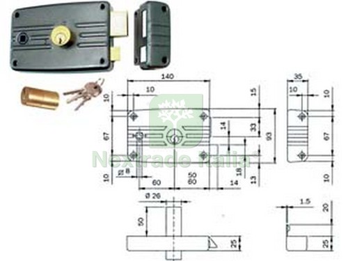 2pz serratura porte - serratura,