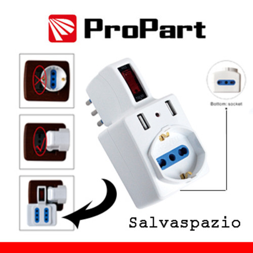 Adattatore multipresa posti - adattatore, 2