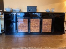 Credenza laccata nero lucido