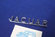 JAGUAR SCRITTA EMBLEMA  LOGO STEMMA METALLO CROMATO  EPOCA CM 12,5 NOS