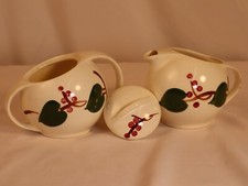 Set zuccheriera crema brocca