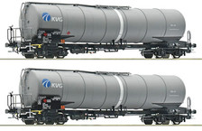 ROCO 77463 Scala HO Set due carri cisterna KVG Zans GATX Rail Austria GmbH
