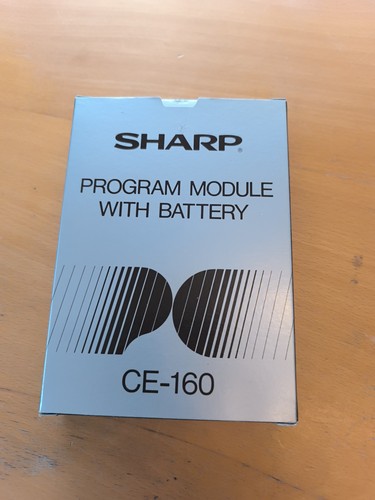 Modulo programma sharp 160 - programma, ce-160