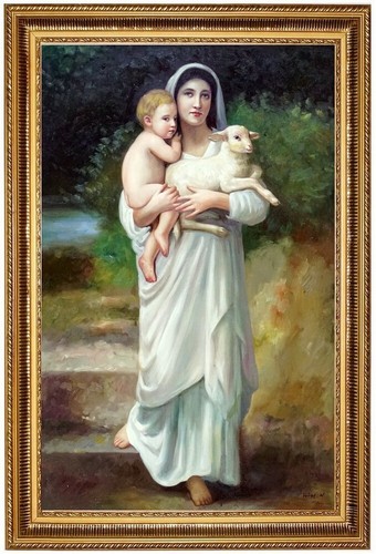 Quadro olio madonna - olio, con