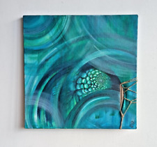 quadro astratto dipinto a mano / tecniche miste su tela acrilico gesso