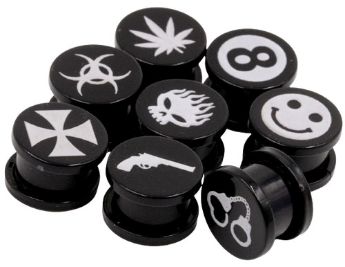 Logo piercing orecchio - x2,