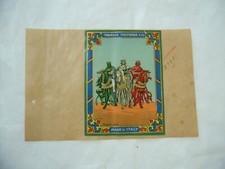 1900 PUBBLICITà TABASSO VOLTERRA COMMERCIO COLONIE INDIA RE GIORGIO ARALDICA