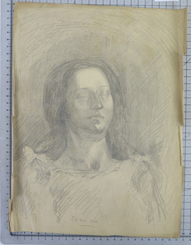 Disegno studio preparatorio - studio,