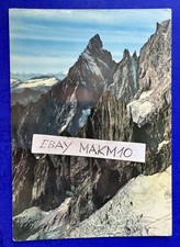 🔵 CARTOLINA FOTO COURMAYEUR AIGUILLE NOIRE DE PEUTEREY 1965 VALLE D’AOSTA 😜