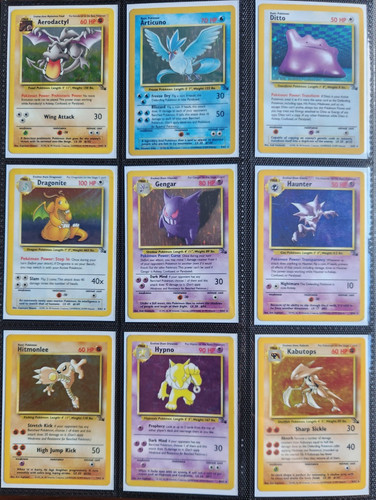 Pokemon fossil 100 completo - fossil, 100%