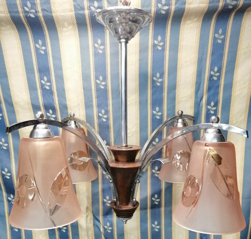Plafoniera art decò - decò, 4