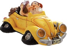 Salvadanaio Automobile Funny Gialla - cm 22x10h (in vetroresina)