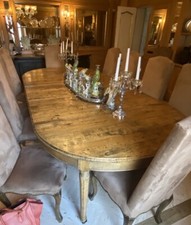 Importante Tavolo Ovale In Legno Massicciò Di Quercia 300 Cm