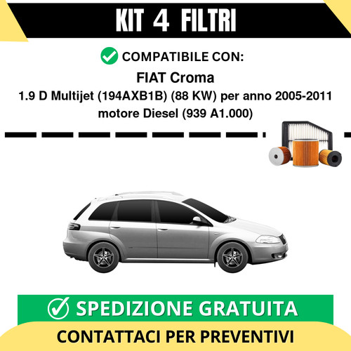 Kit filtri tagliando - kit,
