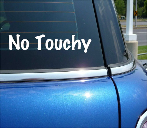 Adesivo decalcomania touchy - no,