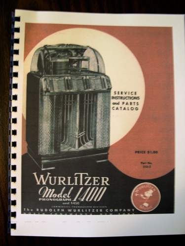 Manuale jukebox wurlitzer - manuale,