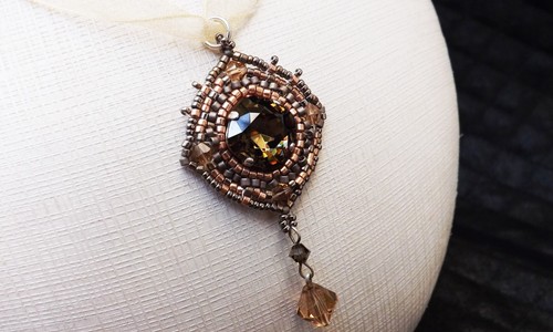 Collana organza swarovski - collana,