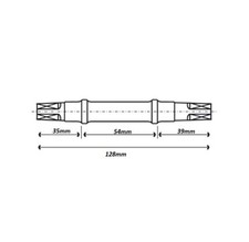 Perno Movimento Centrale Quadro JIS 128mm PIVOT BRACKET 128MM JIS