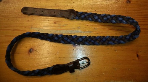 Vintage blue cotton leather - blue,