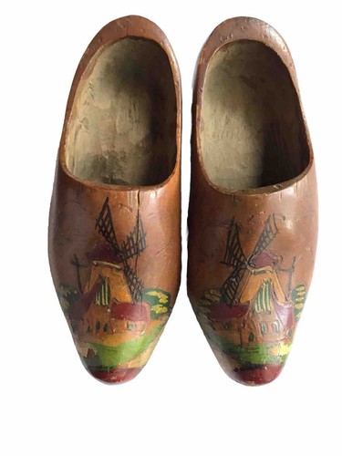 Coppia zoccoli legno olanda - coppia,