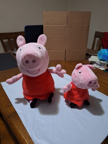 Peppa pig plushes - peppa, (two)