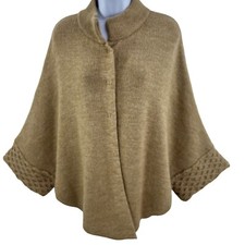 Poncho cardigan a scatto