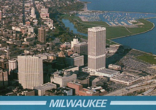 Downtown milwaukee aerial - milwaukee,