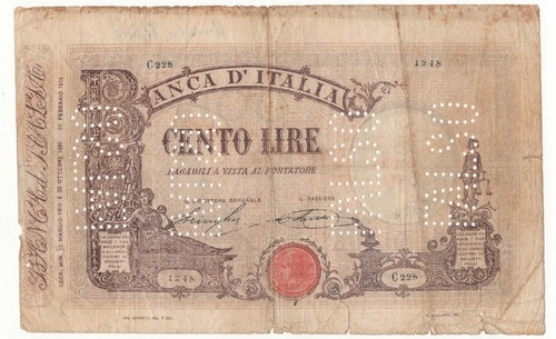 Falso epoca 100 lire matrice - 100,