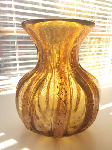 Pesante vaso alto murano - alto, 8"