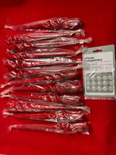 12 candele laccate Rosse ritorte di 29cm, alta qualità, (canRT002) VINTAGE nuovo