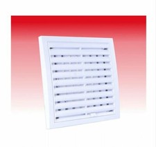 Bianco Griglia di Ventilazione con Regolabile Interruttore Muro Condotto Cover