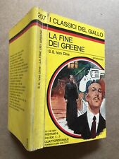 Van Dine S.S., LA FINE DEI GREENE, Mondadori Classici del Giallo n. 207, 1974