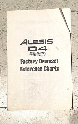 Alesis tabelle di - alesis, d4