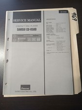 Sansui CD-X500 Manuale di
