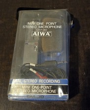 Microfono Stereo Da Tavolo Aiwa CM 30 Con Custodia Perfetto Vintage Acc. Offerte