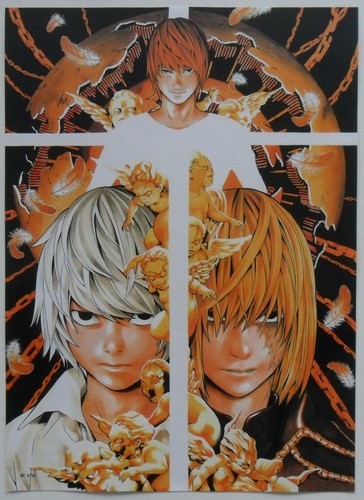 Death note oro poster - death,