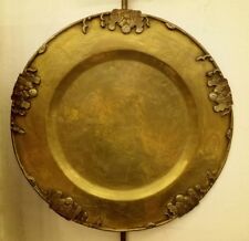 piatto antico cinese In Ottone