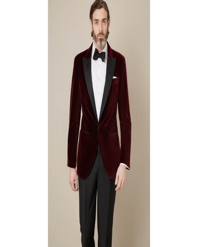 Uomo rosso bordeaux fumare - uomo,