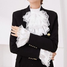 Jabot poignets dentelle - jabot, en