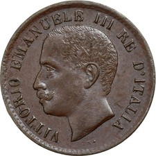[#137431] Italia, Vittorio Emanuele III, 1 Centesimo, 1908, Rome, Rame, SPL-, KM