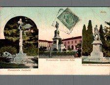 Biella Monumenti garibaldi Quintino Sella e La-Marmora f. piccolo spedita