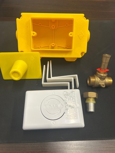 Kit valvola gas incasso per - valvola,