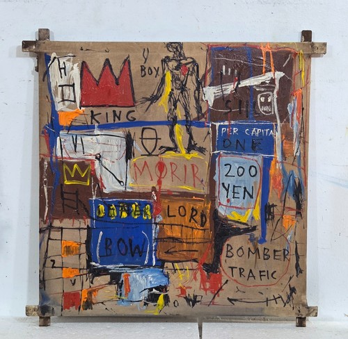 Jean michel basquiat acrilico - basquiat,