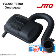 Marmitta SITO Vespa PX200 PE200 Omologata