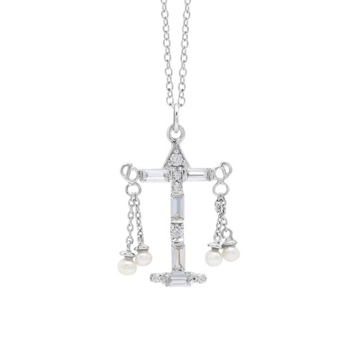 Collana con ciondolo - , bilancia