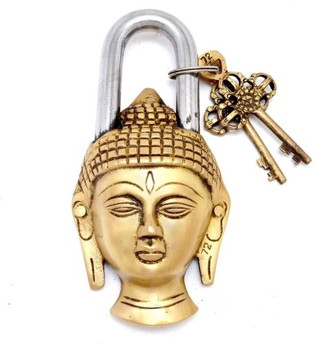 Testa buddha ottone - di,